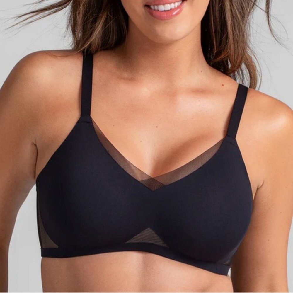 Honeylove Crossover Bra Black